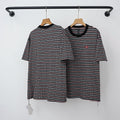 Chrome Hearts Dark Monogram Striped Short Sleeve T-Shirt