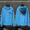 Chrome Hearts Anime Graphic & Slogan Hoodie (Blue)