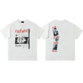 Enfants Riches Déprimés Red & Black Graphic & Vertical Photo Back T-Shirt - Cream