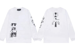 Enfants Riches Déprimés Sleeve Graphic Long-Sleeve - White