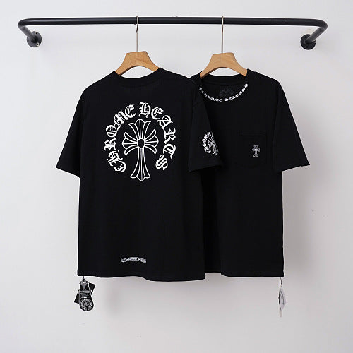 Chrome Hearts Classic Horseshoe Logo Short Sleeve T-Shirt (Black)