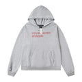 Enfants Riches Déprimés Red Text Logo Hoodie - Light Grey