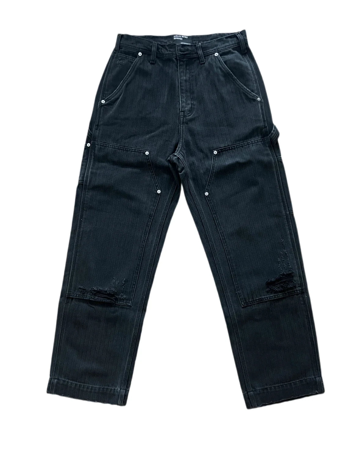 Enfants Riches Déprimés Heavy Distressed Carpenter Pants - Black
