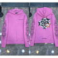Chrome Hearts Spider Web Graphic Hoodie (Pink)