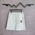 Chrome Hearts Light Gray Horseshoe Logo Sweatshorts