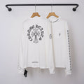 Chrome Hearts Circle Cross & Sleeve Emblem Long Sleeve (White)
