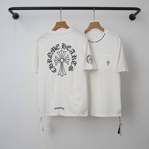 Chrome Hearts Classic Horseshoe Logo Short Sleeve T-Shirt (White)