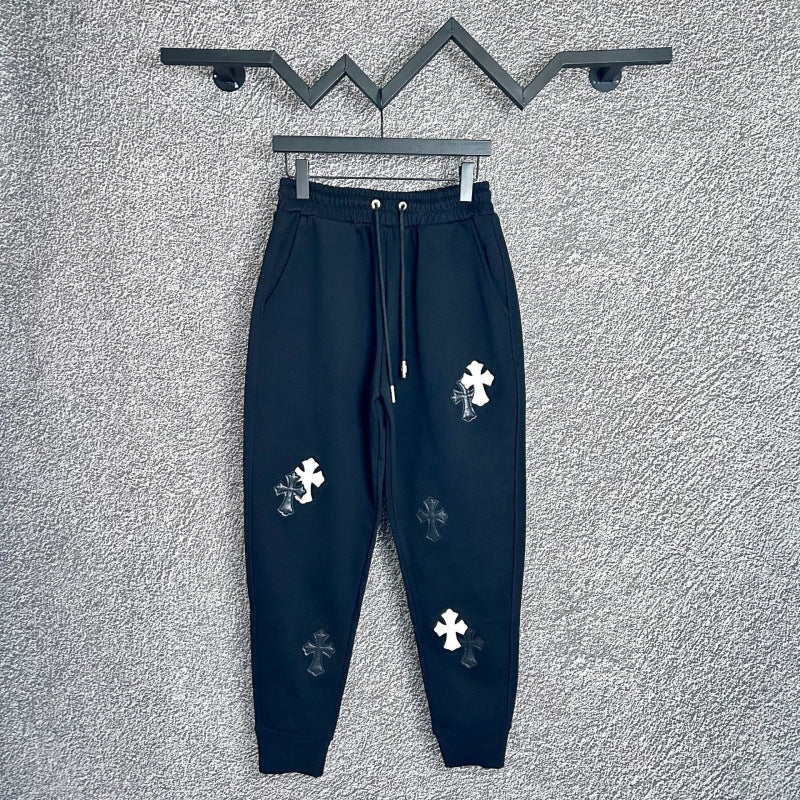 Chrome Hearts Multi-Cross Applique Lounge Pants (Navy Blue)