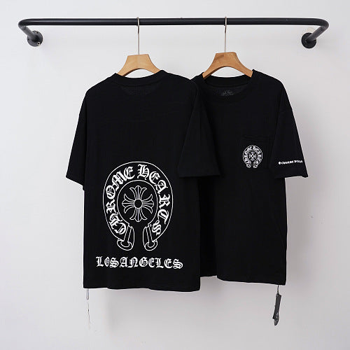 Chrome Hearts "LOS ANGELES" Horseshoe Short Sleeve T-Shirt (Black)