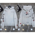 Chrome Hearts Star Sleeve & Graphic Back Hoodie (Light Grey)