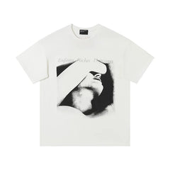 Enfants Riches Déprimés Blindfolded Portrait T-Shirt - Cream