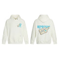 Represent Luggage Tag Graphic Heavyweight Hoodie - Off-White