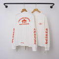 Chrome Hearts "HOLLYWOOD" Gothic Script & Cross Long Sleeve (White)