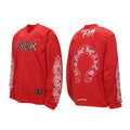 Chrome Hearts Horseshoe Cross Long Sleeve Jersey (Red)