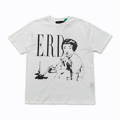 Enfants Riches Déprimés "E.R.D" Geisha Illustration T-Shirt - White