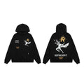 Represent Archangel & Yellow Sun Graphic Heavyweight Hoodie - Black