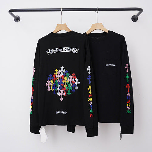Chrome Hearts Multi-Color Cross Cluster Long Sleeve (Black)