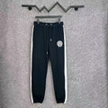 Chrome Hearts Side-Stripe & Cross Logo Lounge Pants (Navy Blue)