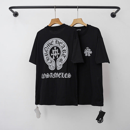 Chrome Hearts "LOS ANGELES" Specialty Gothic Horseshoe T-Shirt (Black)