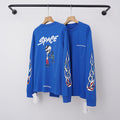 Chrome Hearts "SPACE" Cartoon Graphic Long Sleeve (Blue)