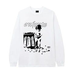 Enfants Riches Déprimés Crown Child Portrait Long-Sleeve - White
