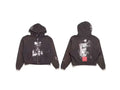 Enfants Riches Déprimés Photo Block & Red Accent Zip-Up Hoodie - Washed Black
