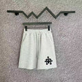Chrome Hearts Light Gray & Black Cross Patch Sweatshorts