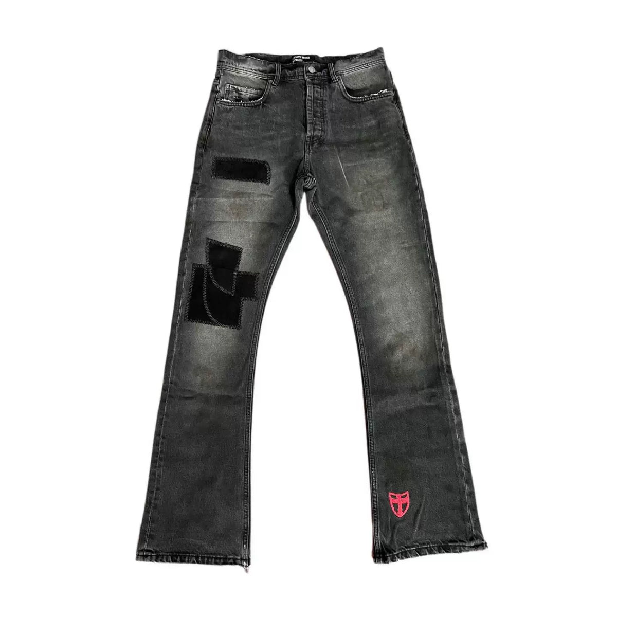 Enfants Riches Déprimés Patchwork Distressed Denim Jeans - Vintage Blue