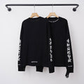 Chrome Hearts Gothic Script Collar & Sleeve Long Sleeve (Black)