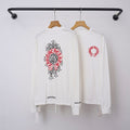 Chrome Hearts Floral Vine Cross Long Sleeve (White)