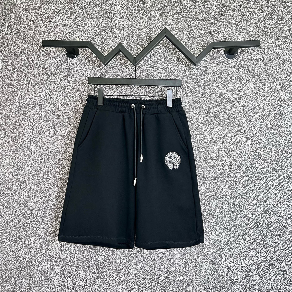 Chrome Hearts Black Horseshoe Logo Sweatshorts