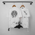 Chrome Hearts Paint Splatter Horseshoe & Cross T-Shirt (White)