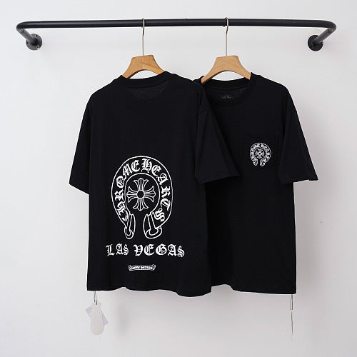Chrome Hearts "LAS VEGAS" Horseshoe Short Sleeve T-Shirt (Black)