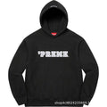 Supreme Cutout Logo Hooded Sweatshirt - Black
