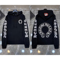 Chrome Hearts Gothic Letter Sleeve Zip-Up Hoodie (Black)