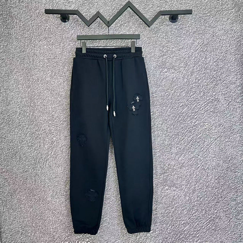Chrome Hearts Cross Applique Drawstring Lounge Pants