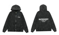 Represent Owners' Club Heavyweight Zip-Up Hoodie - Vintage Black