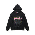 SP5DER Spider Web Star Letter Graphic Pullover Hoodie