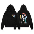 Represent Abstract 3D "R" & Geometric Graphic Heavyweight Hoodie - Black