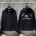 Chrome Hearts "Hollywood" Cross Zip-Up Hoodie (Black)