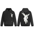 Represent Archangel Graphic Heavyweight Hoodie - Vintage Black
