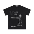 Enfants Riches Déprimés "Kick The Tragedy" Stacked Typography T-Shirt - Black