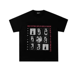 Enfants Riches Déprimés "Becomes Self-Delusion" Nine-Panel T-Shirt - Black