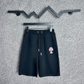 Chrome Hearts Black & Red Cross Logo Sweatshorts