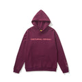 sp5der Nocturnal Highway Text Print Pullover Hoodie Plum Purple