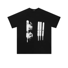 Enfants Riches Déprimés Child Portrait & Tag Graphic T-Shirt - Black