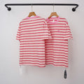 Chrome Hearts Monogram Striped Short Sleeve T-Shirt (Pink/White)