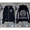 Chrome Hearts Los Angeles Horseshoe Zip-Up Hoodie (Black)