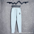 Chrome Hearts Seamed Cross Emblem Lounge Pants (Light Grey)