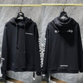 Chrome Hearts Small Cross Chest & Sleeve Hoodie (Black)